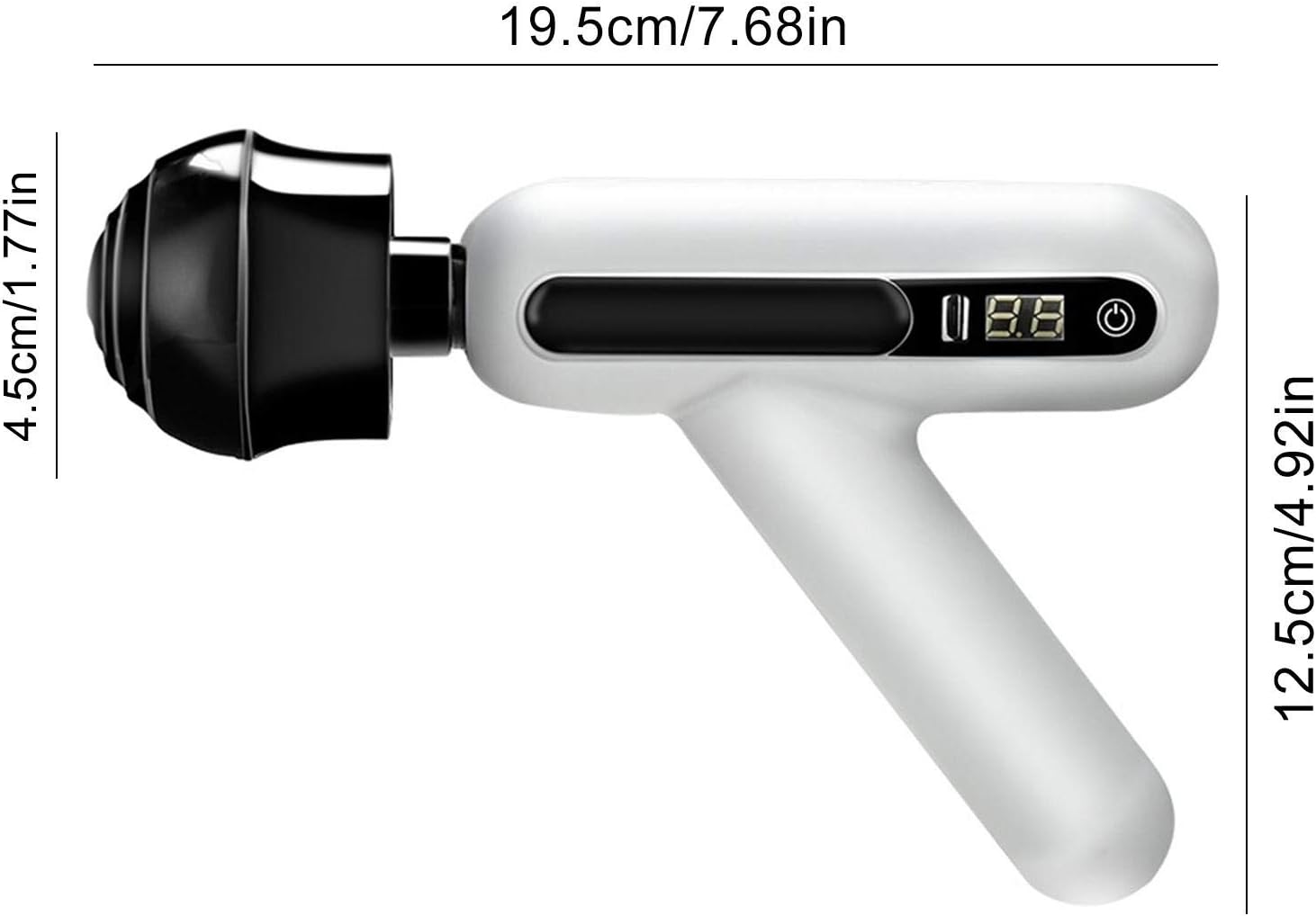 Deep Tissue Massage Gun - 12 speeds, LCD Display 