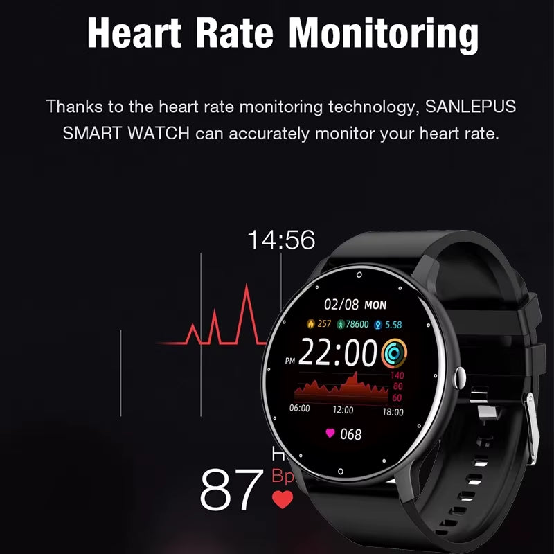 2025 Fitness Smartwatch – Waterproof | Heart Rate & Sports Tracker