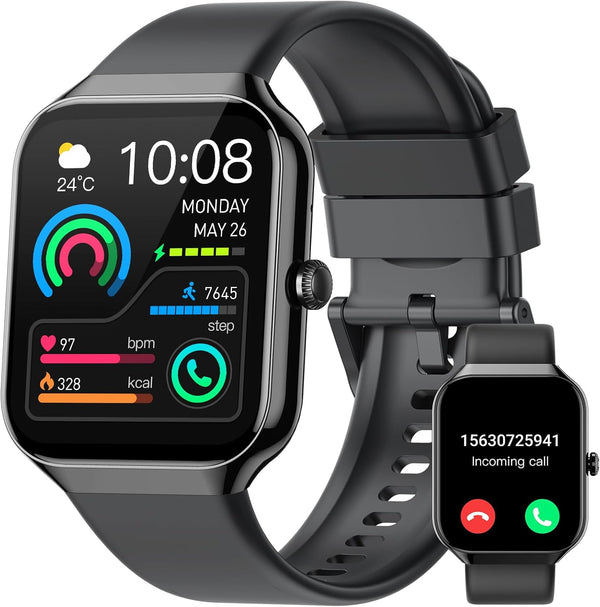 Smart Fitness Watch –  Heart Rate, Sleep & Activity Tracker, Call (IP68 Waterproof)