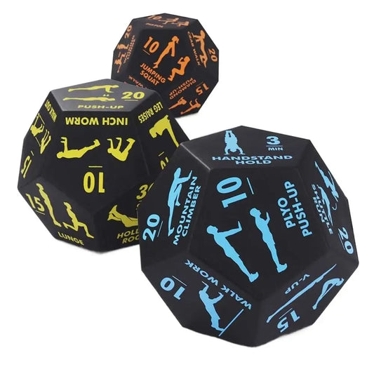 12-Sided Workout Dice – Lightweight Foam Fitness Toy 