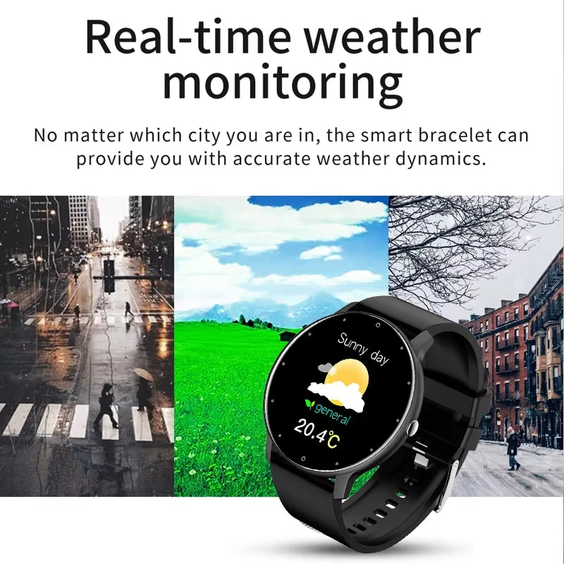 2025 Fitness Smartwatch – Waterproof | Heart Rate & Sports Tracker